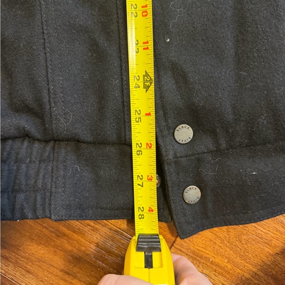 Black Rivet Men Wool Jacket - Picture 8 of 8